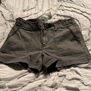 BKE Women's Olive Green Casual Shorts